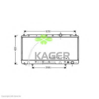 KAGER 310669 Радіатор, охолодження двигуна
