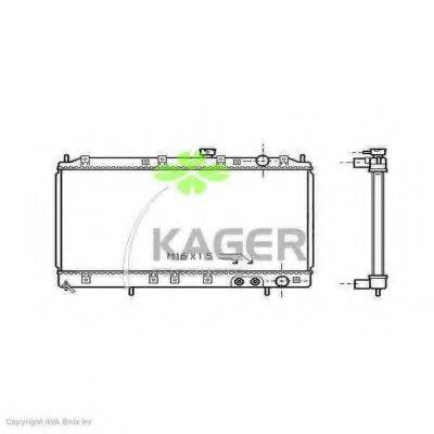 KAGER 310680 Радіатор, охолодження двигуна
