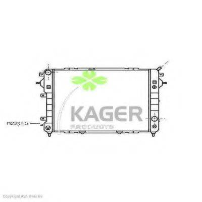 KAGER 310752 Радіатор, охолодження двигуна