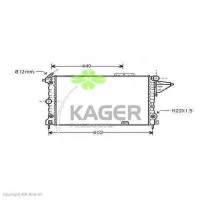 KAGER 310756 Радіатор, охолодження двигуна