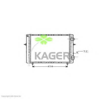 KAGER 310928 Радіатор, охолодження двигуна