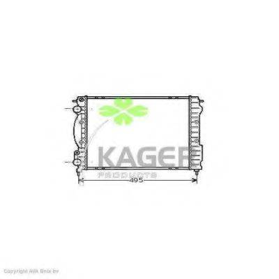 KAGER 310929 Радіатор, охолодження двигуна