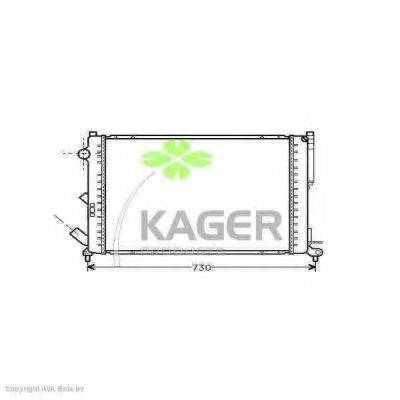 KAGER 310978 Радіатор, охолодження двигуна