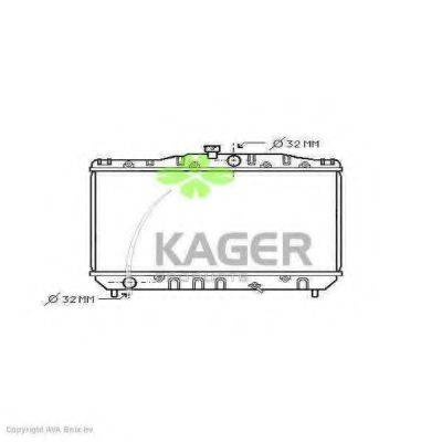 KAGER 311074 Радіатор, охолодження двигуна