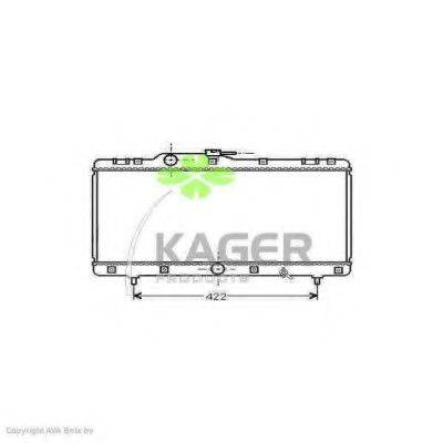 KAGER 311094 Радіатор, охолодження двигуна