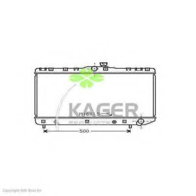 KAGER 311101 Радіатор, охолодження двигуна