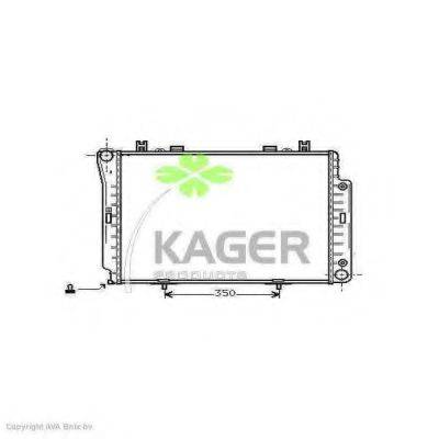 KAGER 311240 Радіатор, охолодження двигуна