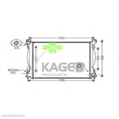 KAGER 311644 Радіатор, охолодження двигуна