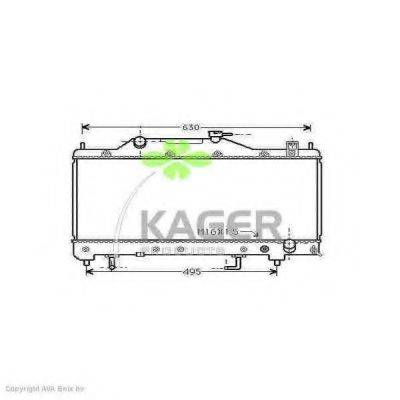 KAGER 311775 Радіатор, охолодження двигуна