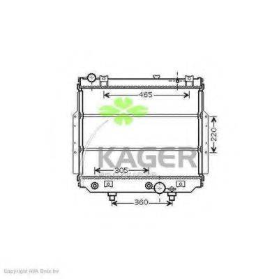 KAGER 311959 Радіатор, охолодження двигуна