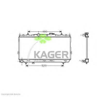 KAGER 312078 Радіатор, охолодження двигуна