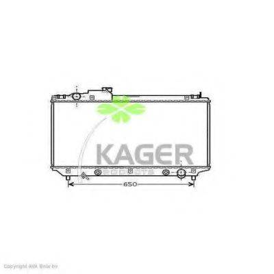 KAGER 312582 Радіатор, охолодження двигуна