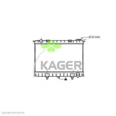 KAGER 313003 Радіатор, охолодження двигуна