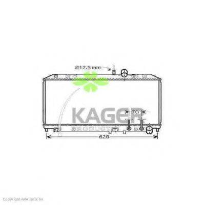 KAGER 313097 Радіатор, охолодження двигуна