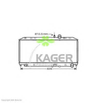 KAGER 313098 Радіатор, охолодження двигуна