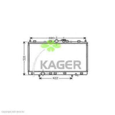 KAGER 313239 Радіатор, охолодження двигуна
