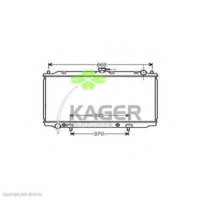 KAGER 313371 Радіатор, охолодження двигуна