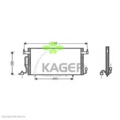 KAGER 945066 Конденсатор, кондиціонер