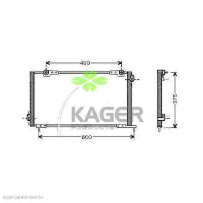 KAGER 945166 Конденсатор, кондиціонер