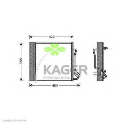KAGER 945190 Конденсатор, кондиціонер