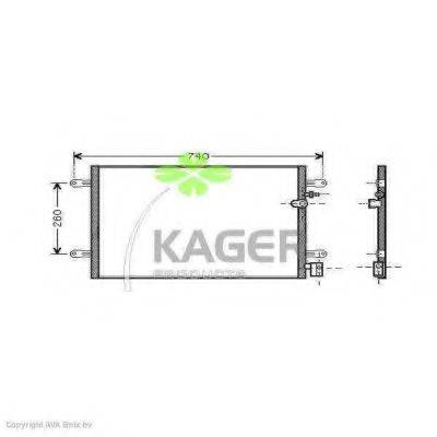 KAGER 945820 Конденсатор, кондиціонер