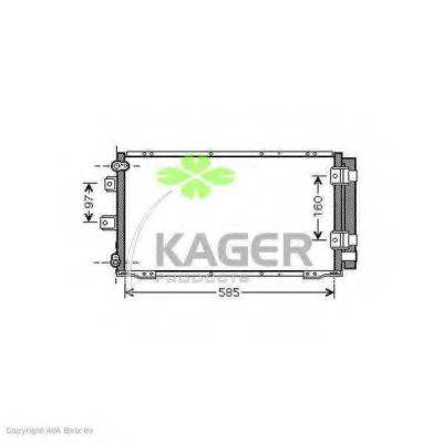 KAGER 945930 Конденсатор, кондиціонер