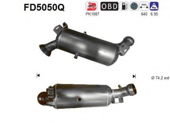 AS FD5050Q Саджовий/частковий фільтр, система вихлопу ОГ