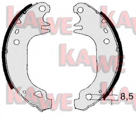 KAWE 03110 Комплект гальмівних колодок