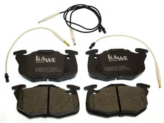 KAWE 810006 Комплект гальмівних колодок, дискове гальмо