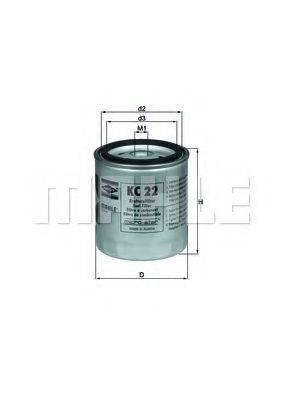 MAHLE ORIGINAL KC22 Паливний фільтр