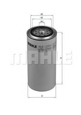 MAHLE ORIGINAL KC75 Паливний фільтр