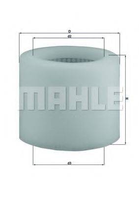 MAHLE ORIGINAL LX123 Повітряний фільтр