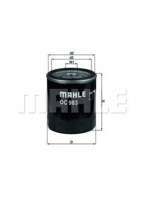 MAHLE ORIGINAL OC983 Масляний фільтр