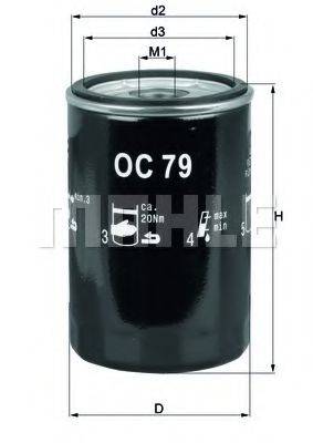 MAHLE ORIGINAL OC79 Масляний фільтр