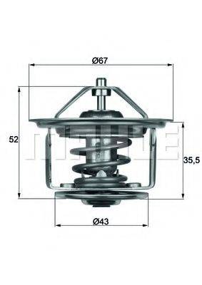 MAHLE ORIGINAL TX1775D Термостат, охолоджуюча рідина