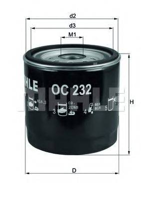 MAHLE ORIGINAL OC232 Масляний фільтр