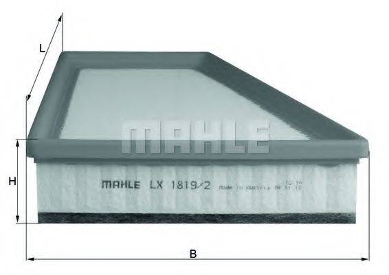 MAHLE ORIGINAL LX18192 Повітряний фільтр