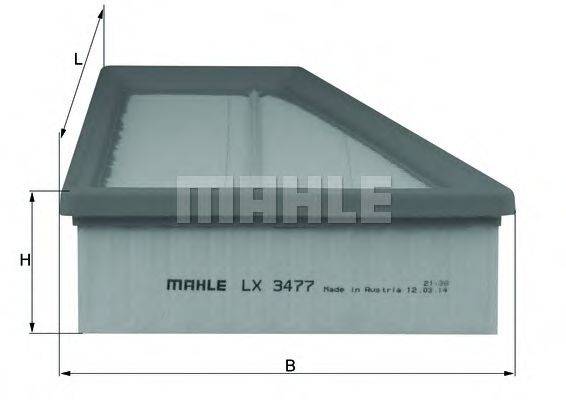 MAHLE ORIGINAL LX3477 Повітряний фільтр