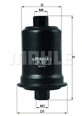 MAHLE ORIGINAL KL522 Паливний фільтр
