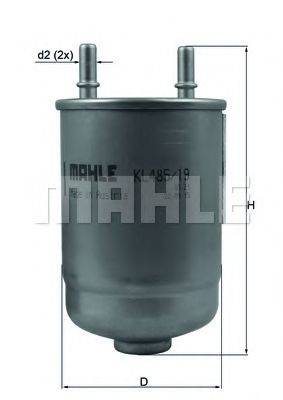 MAHLE ORIGINAL KL48519D Паливний фільтр