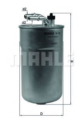 MAHLE ORIGINAL KL792 Паливний фільтр