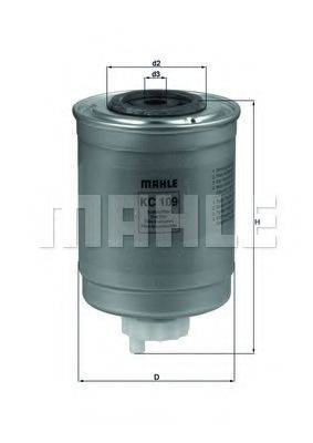 MAHLE ORIGINAL KC109 Паливний фільтр