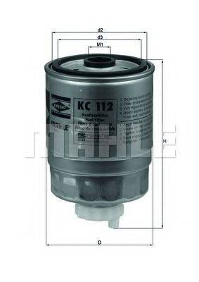 MAHLE ORIGINAL KC112 Паливний фільтр