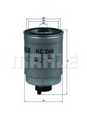 MAHLE ORIGINAL KC244 Паливний фільтр