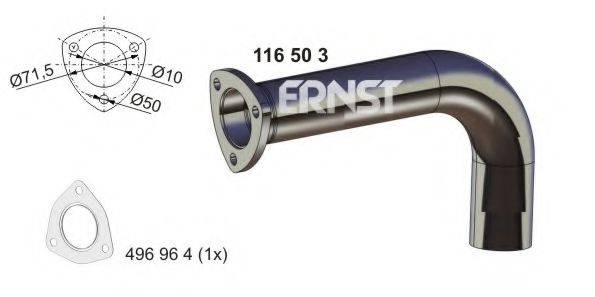 ERNST 116503 Труба вихлопного газу