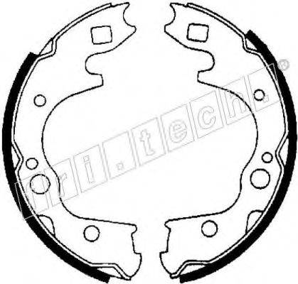 FRI.TECH. 1049139 Комплект гальмівних колодок