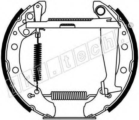 FRI.TECH. 16229 Комплект гальмівних колодок