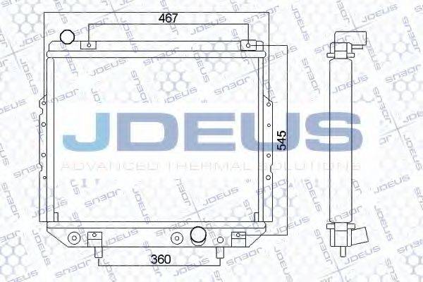 JDEUS 057M01 Радіатор, охолодження двигуна
