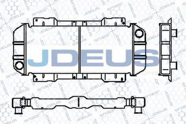 JDEUS RA0120331 Радіатор, охолодження двигуна