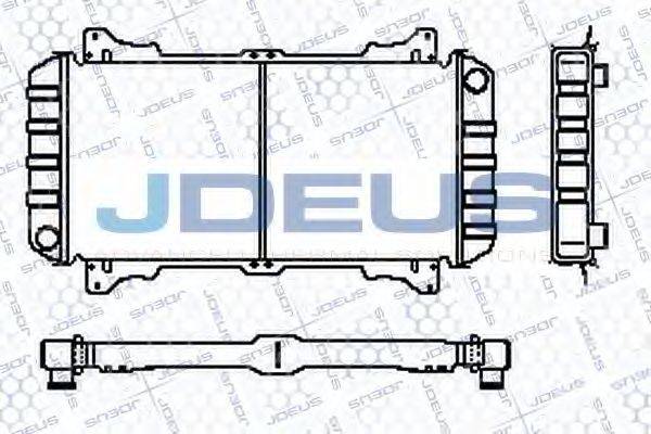 JDEUS RA0120350 Радіатор, охолодження двигуна